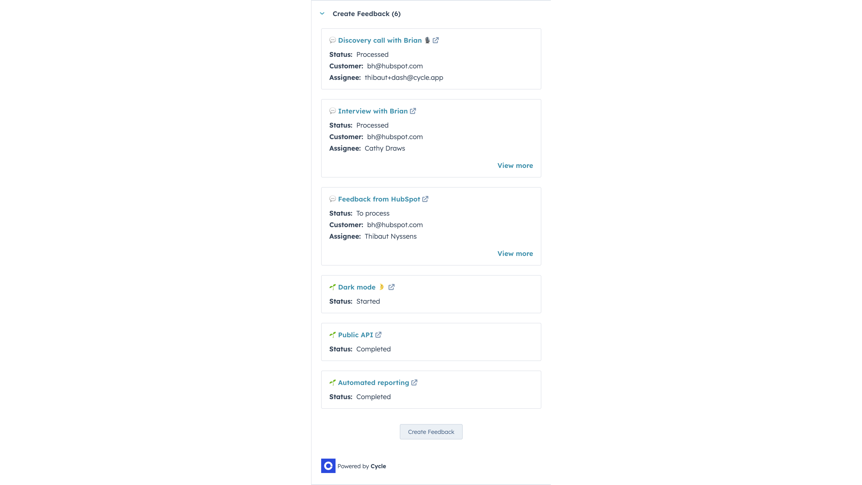 Follow your feedback's status and get notified when it's shipped